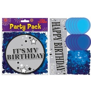 Blue Birthday Party Pack